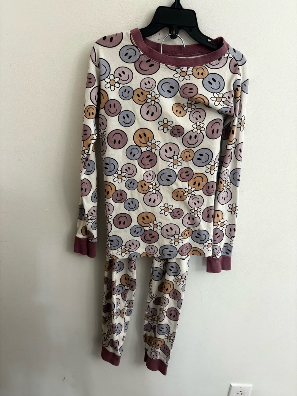 Petit Lem Long Sleeve Pajama Set floral 10 years